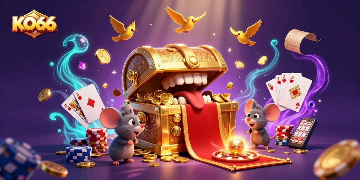 Experience thrilling wins with KO66's dynamic online casino action featuring treasure and games.