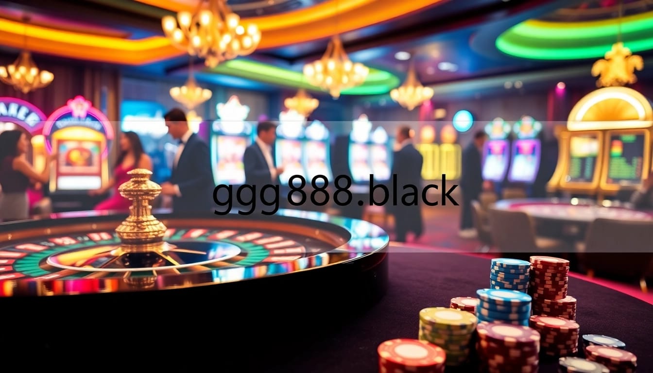 Engage in thrilling casino gameplay at https://gg88.black/ with colorful roulette and poker chips.