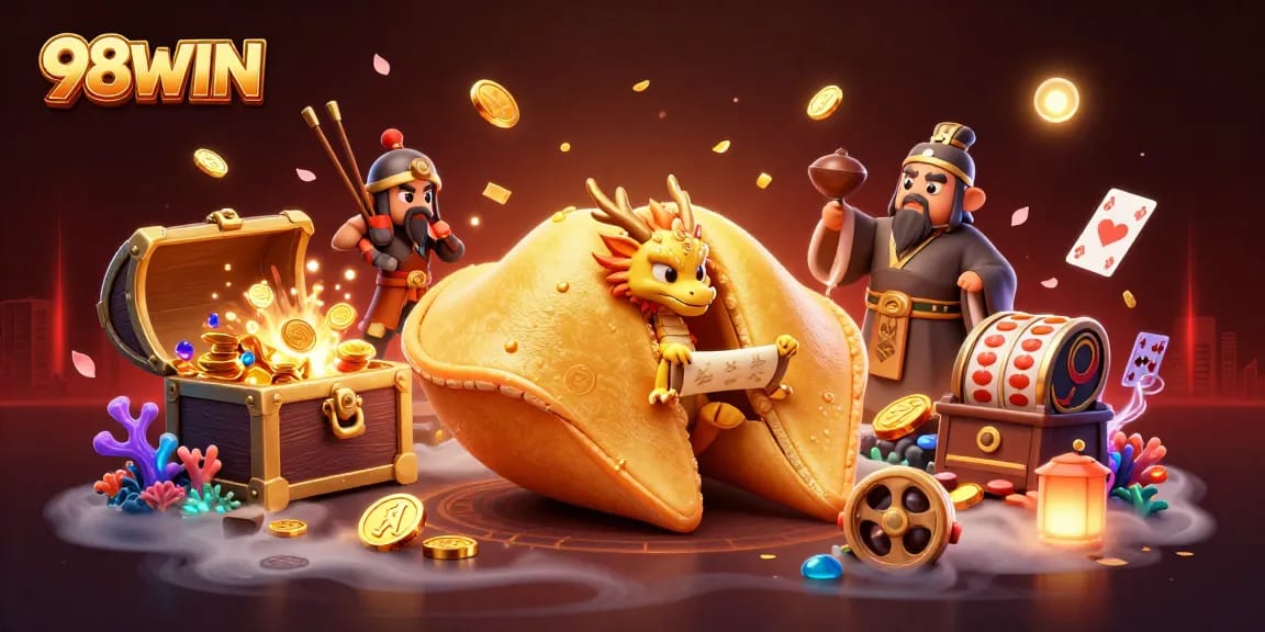 Experience thrilling wins at 98WIN with exciting slot games featuring lively characters and treasure!