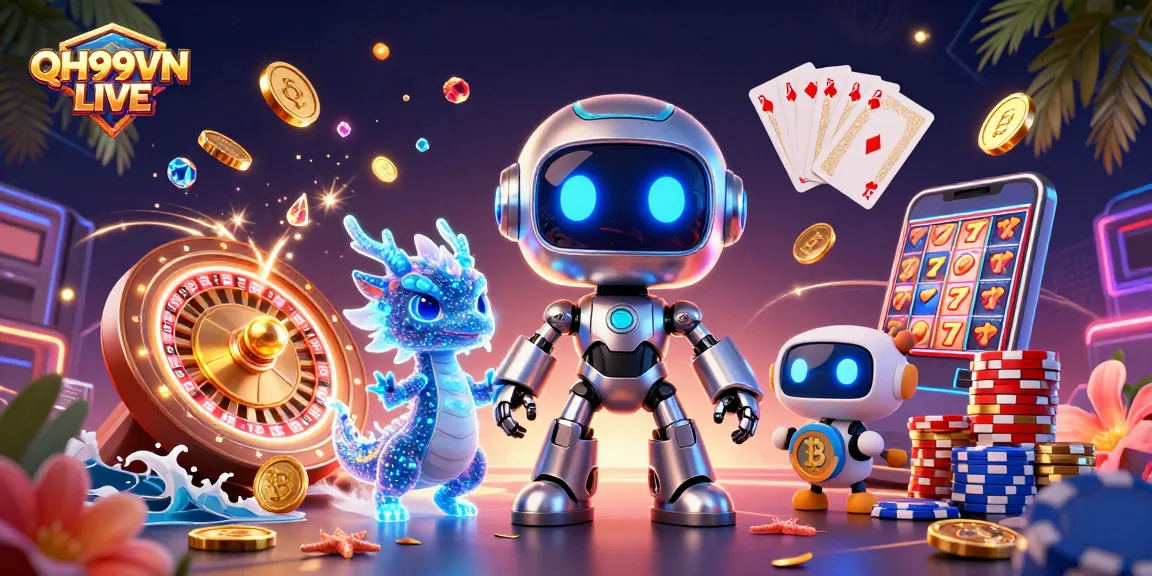Experience thrilling action with QH99VN LIVE's exciting gaming universe filled with treasures.