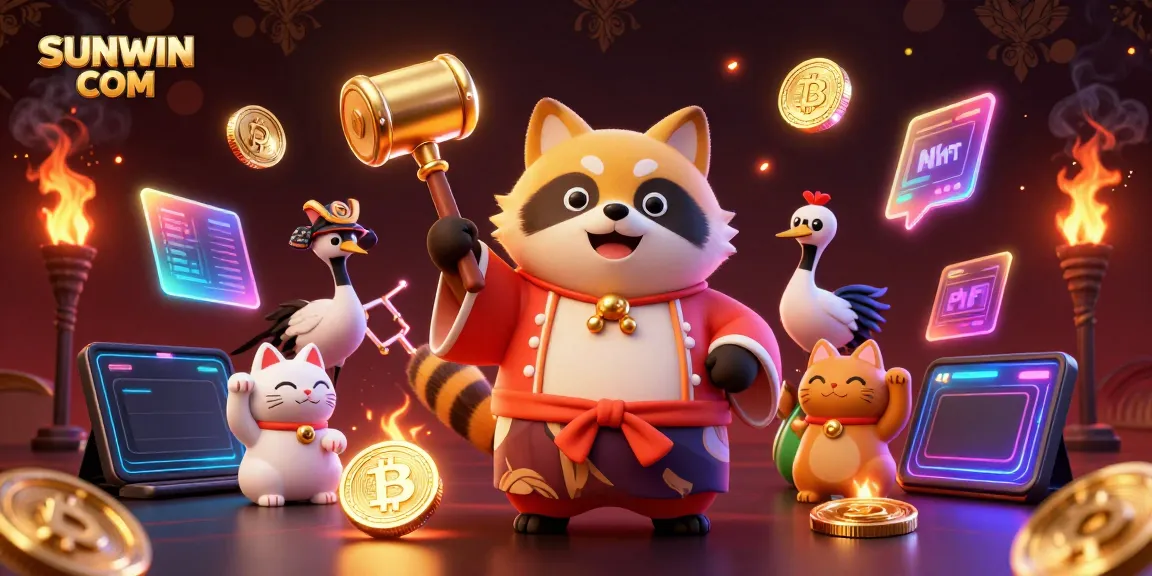 Experience the excitement of SUNWIN COM with vibrant characters and dynamic casino elements.