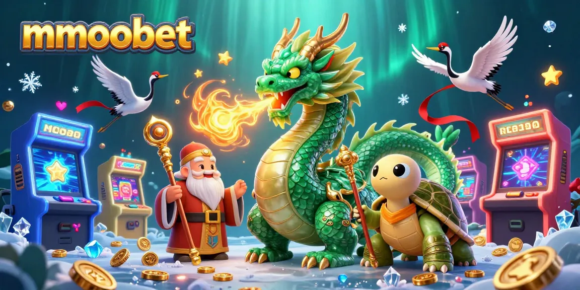 Engage with mmoobet's vibrant gaming world through a stunning 3D illustration showcasing casino excitement