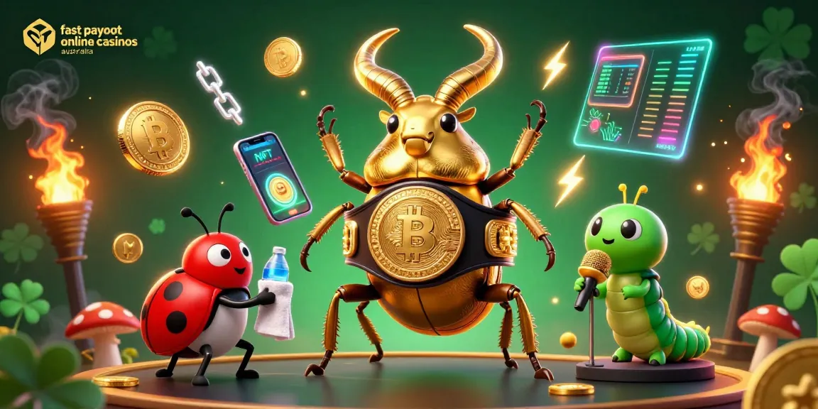 Experience fast payout online casinos Australia with vibrant characters and gaming elements.