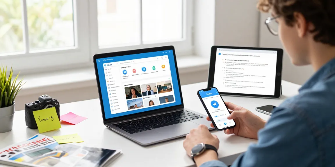 Download Telegram and enjoy seamless communication on multiple devices in a vibrant digital workspace.