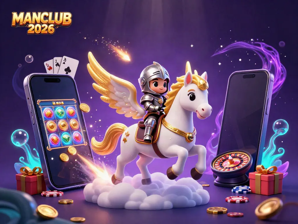 Engage with MANCLUB 2026 in a vibrant 3D online casino world featuring slot games and dynamic gameplay.