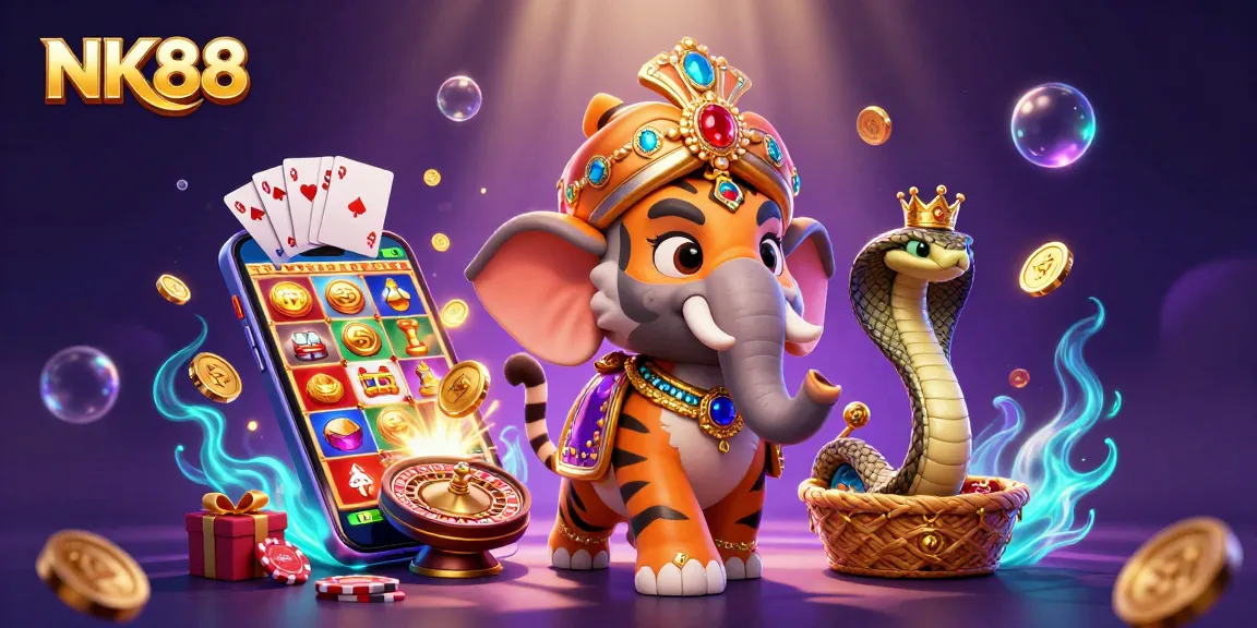 Experience thrilling gameplay at NK88 with vibrant online slot games and engaging casino elements.