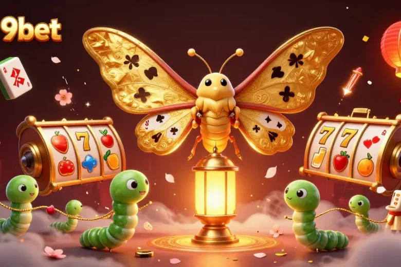 Spin the reels with link 9bet's exciting casino experience featuring vibrant 3D characters and elements.
