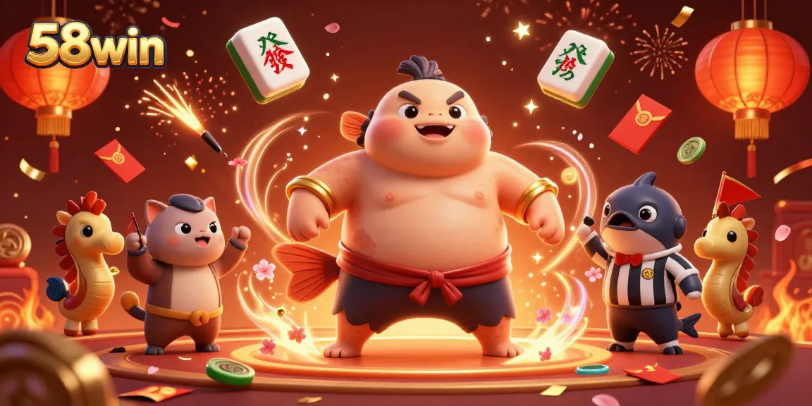 Engage in exciting games at 58win, with colorful 3D graphics and dynamic casino elements.